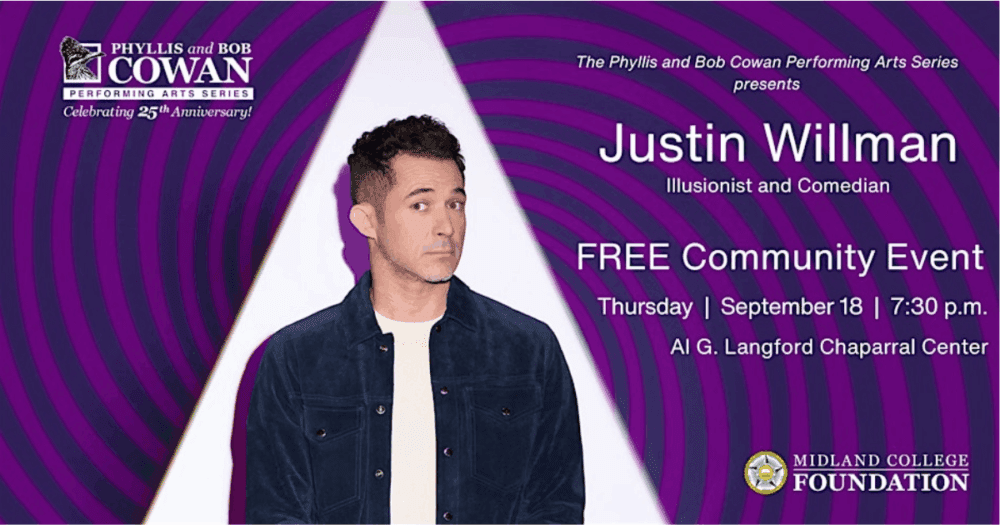Justin Willman brings magic to Midland College stage