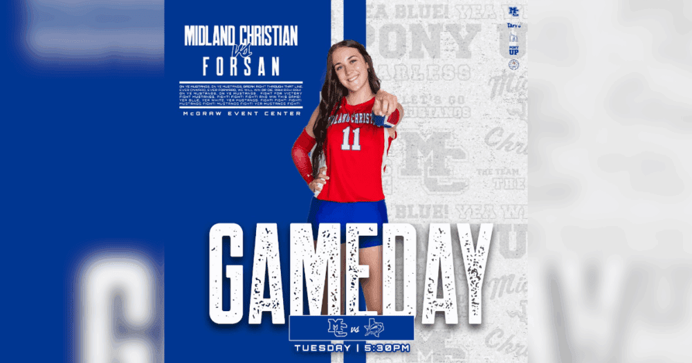 Midland Christian volleyball rallies past Forsan 3-1