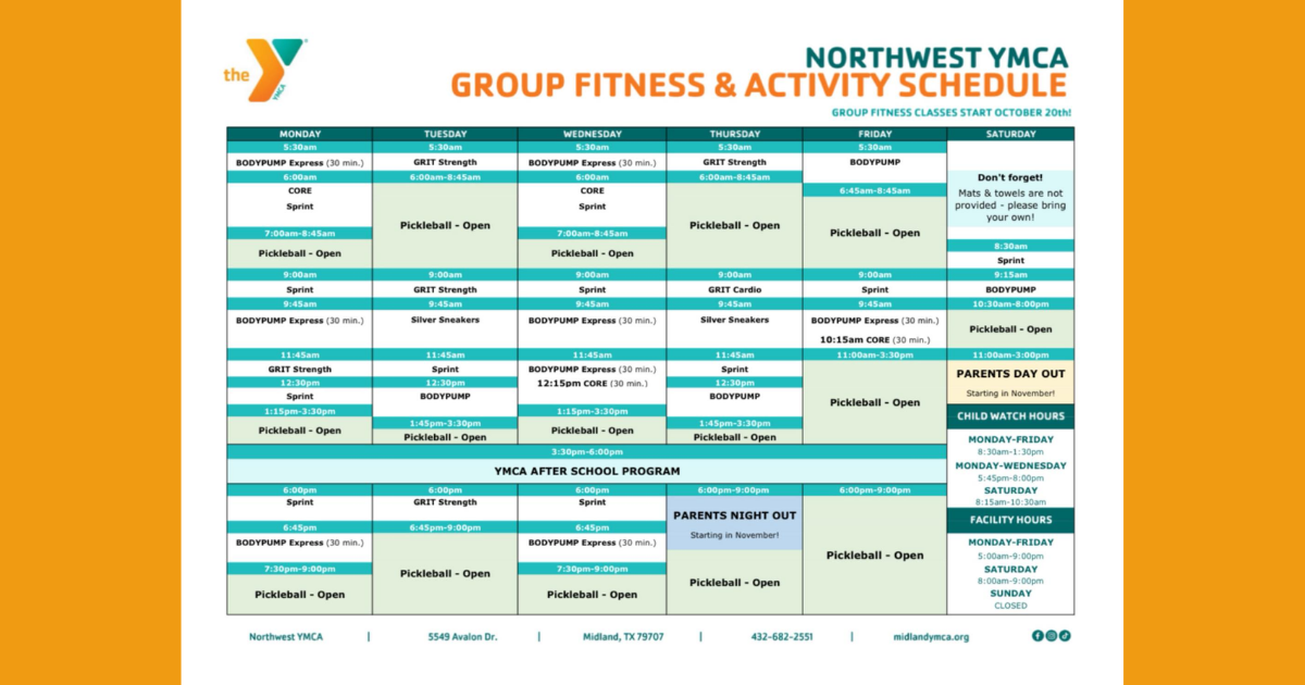 Northwest YMCA group fitness and activities