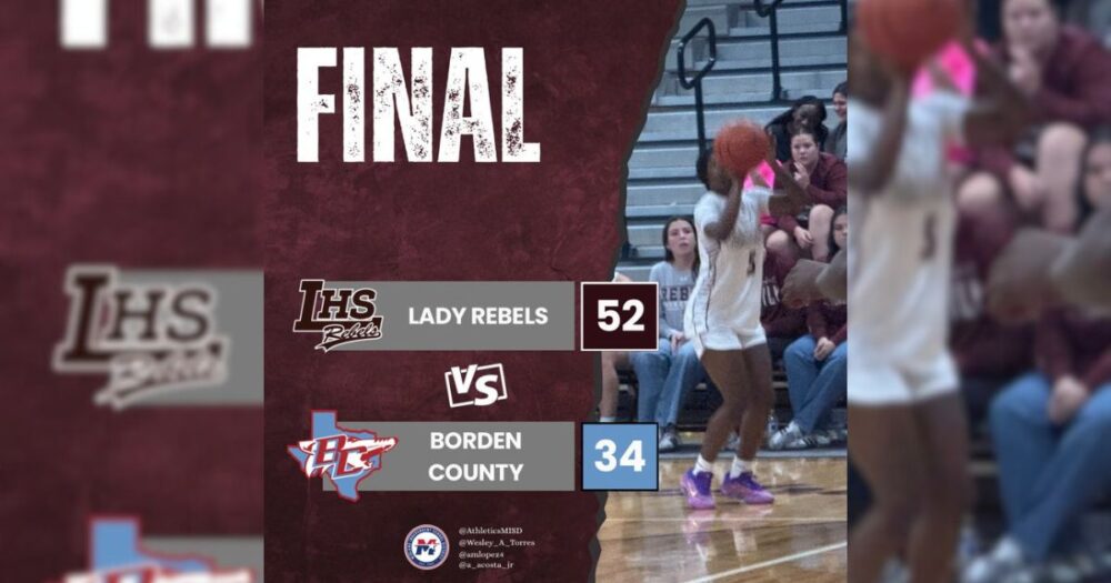 Lady Rebels beats Borden County at home