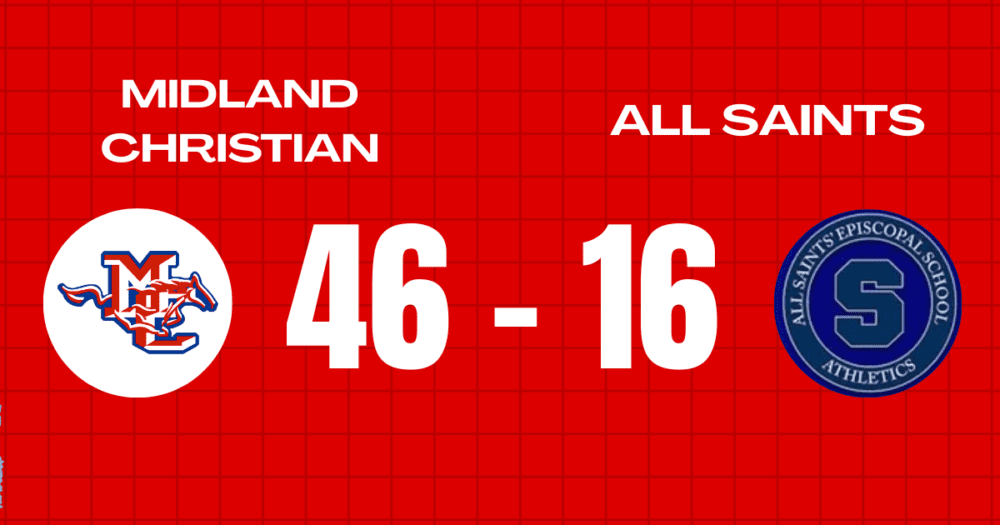 The Lady Mustangs brought the storm to All-Saints, 46-16