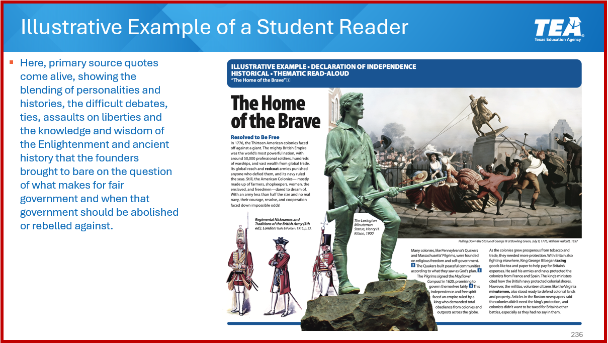 TEA civics materials
