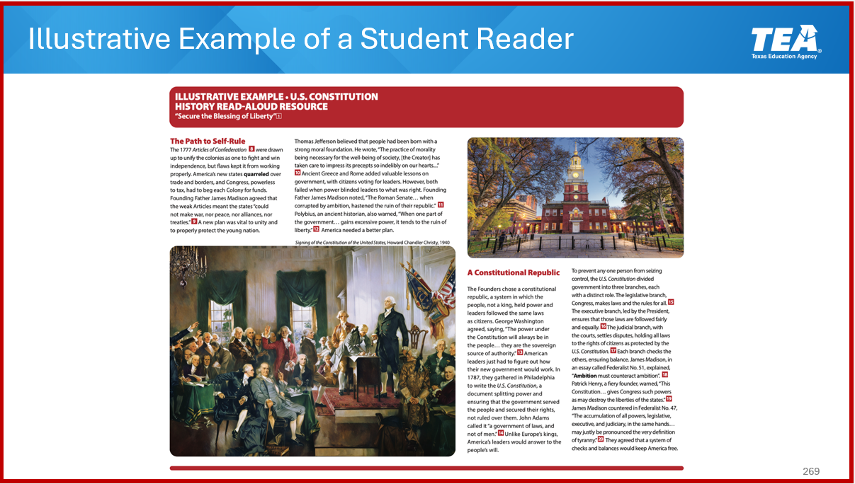 TEA civics materials